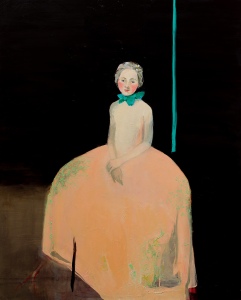 Lisa Wright, Flesh Dress, 2015. Oil on canvas,150 x 120 cm